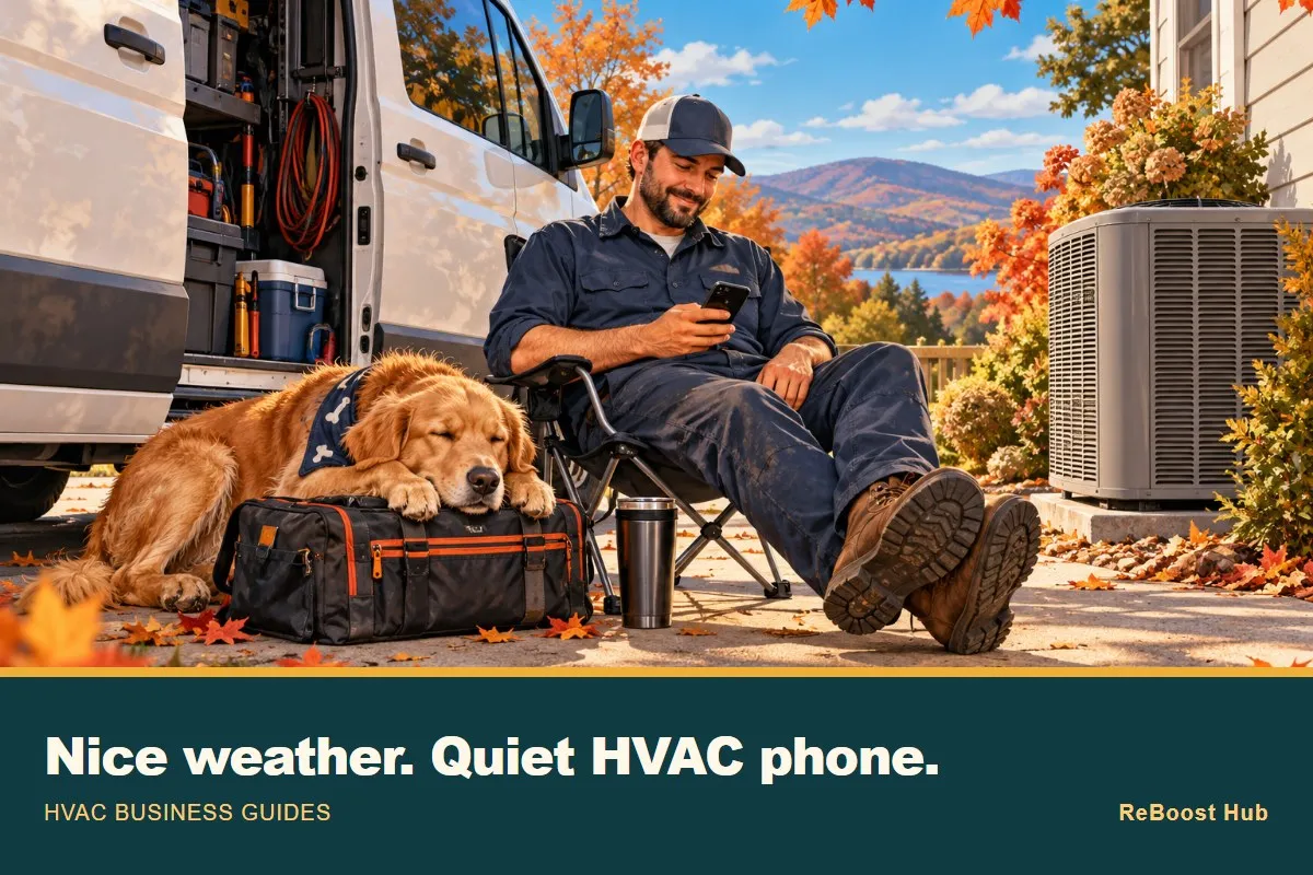 Editorial illustration for HVAC Slow Season Marketing: Fill the Quiet Weeks